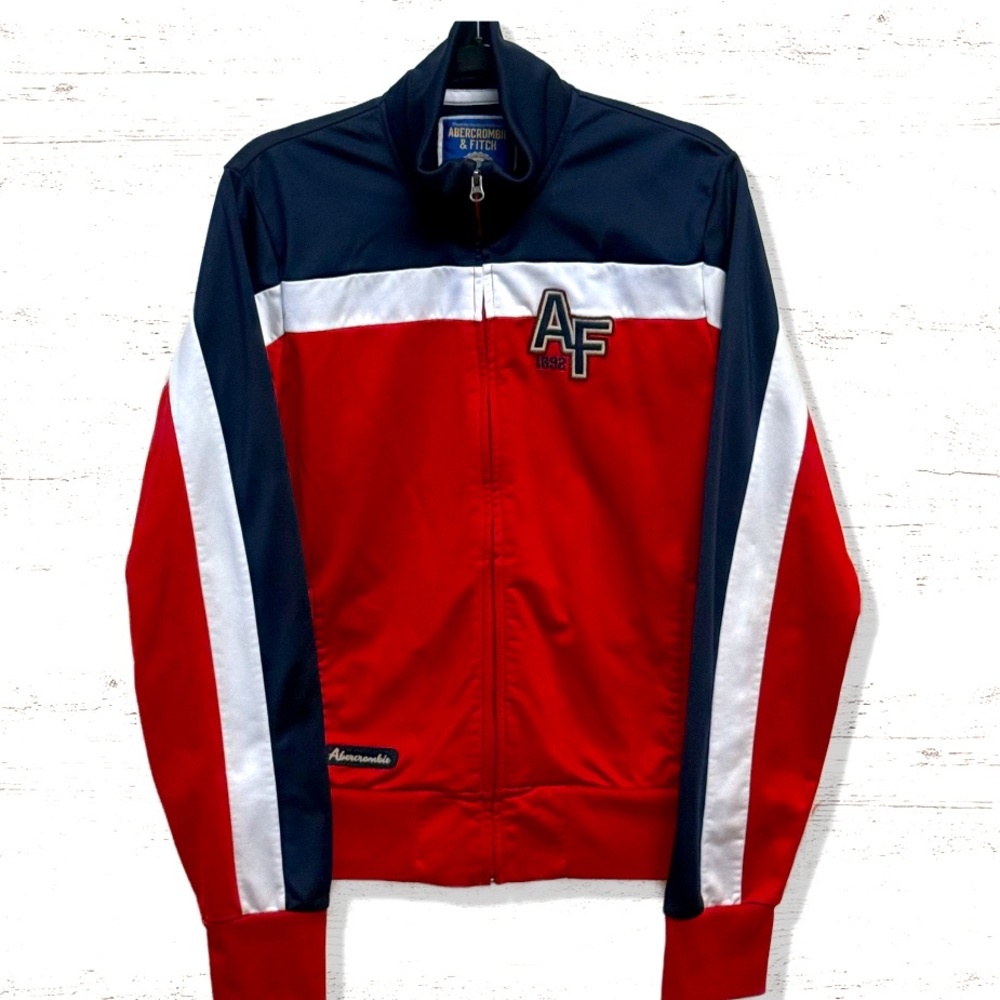 Vintage Abercrombie & Fitch Men’s Track Varsity Jacket. Size Large